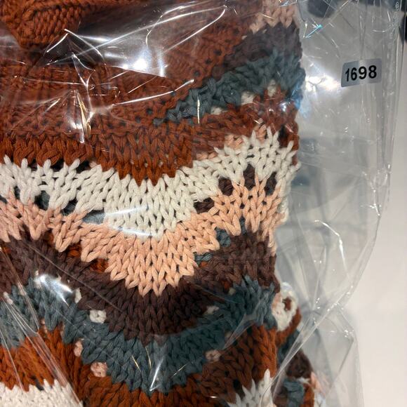 Evereve Arabella Crochet Short Sleeve Knit Sweater XS - Picture 9 of 9